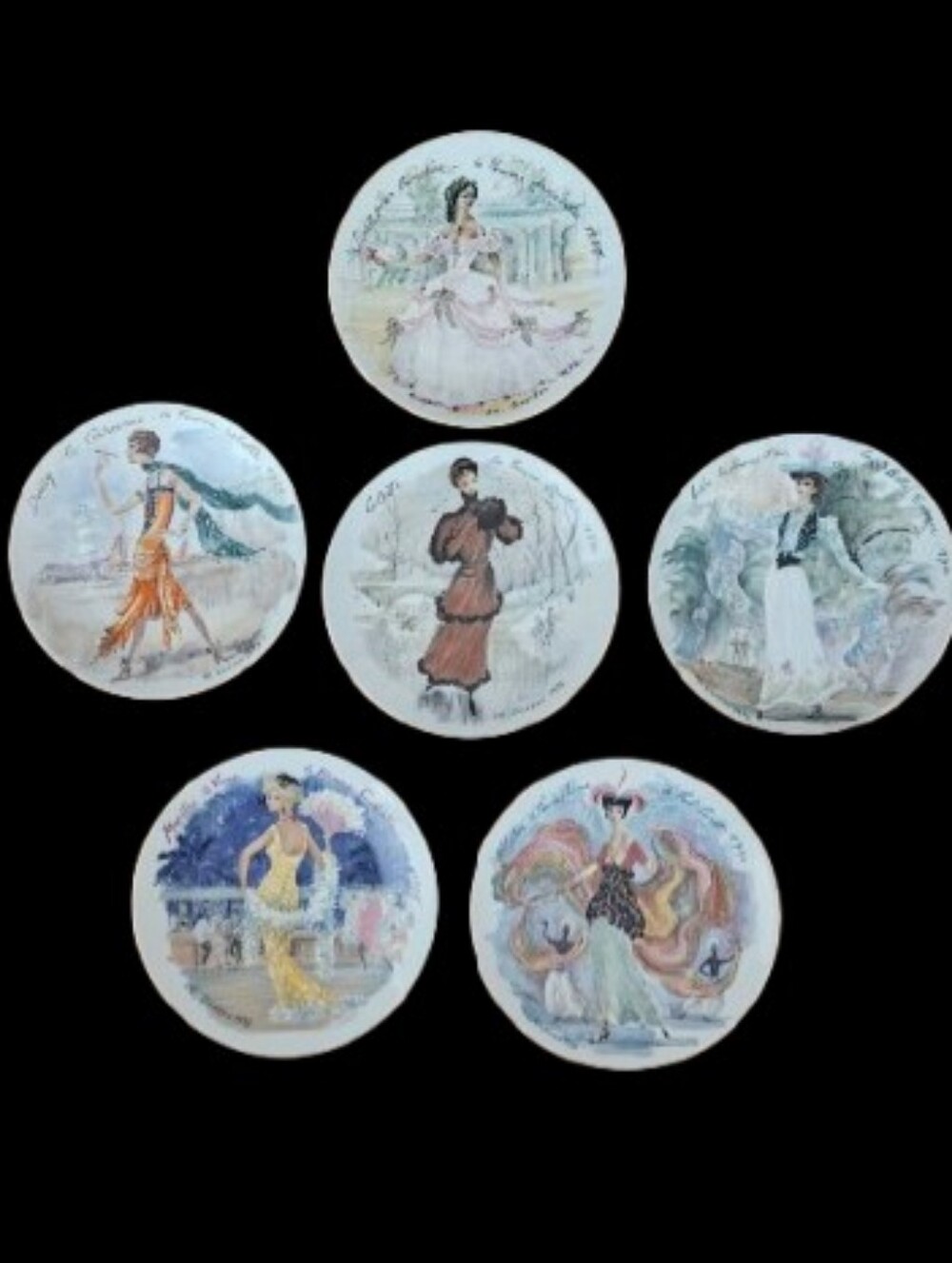 Woman Of The Century Collector Vintage Plates Set Of 6